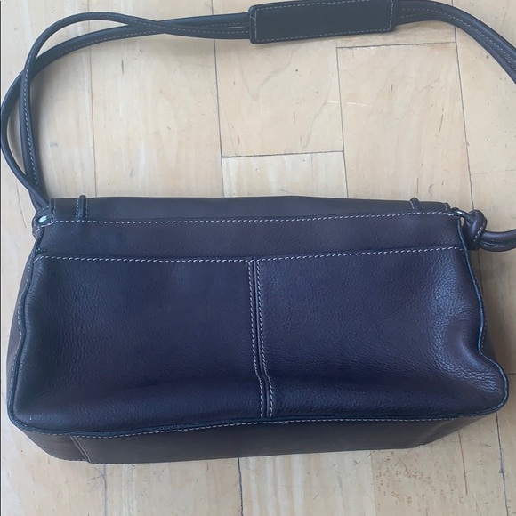 FOSSIL Brown Leather Shoulder Purse - Picture 4 of 14